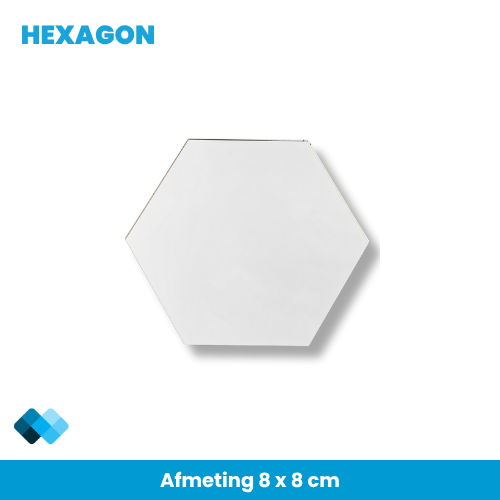 hexagon spiegel kleine plakspiegel