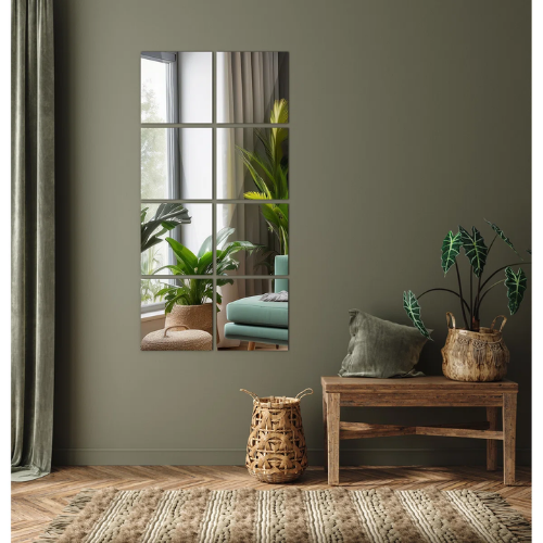 plakspiegels vierkant interieur