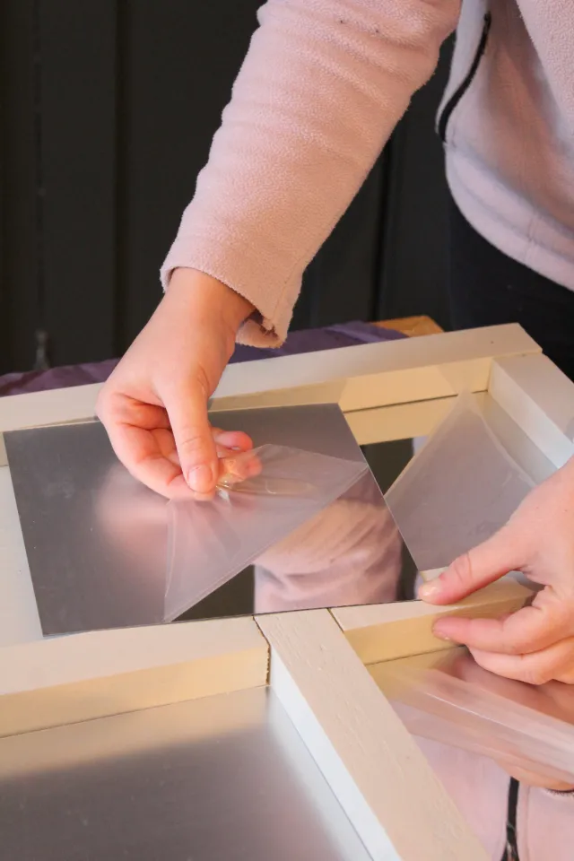 zelf spiegelmuur maken