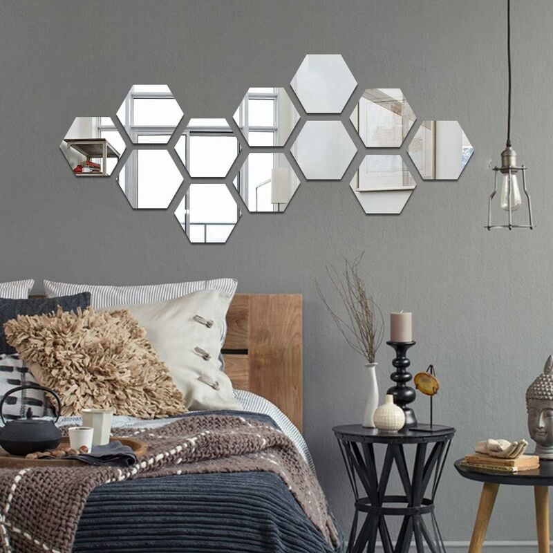 hexagon spiegel tegels