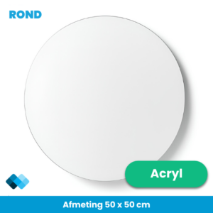 plakspiegel rond 50 cm