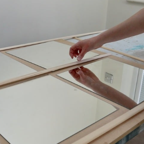 zelf een spiegelmeubel maken